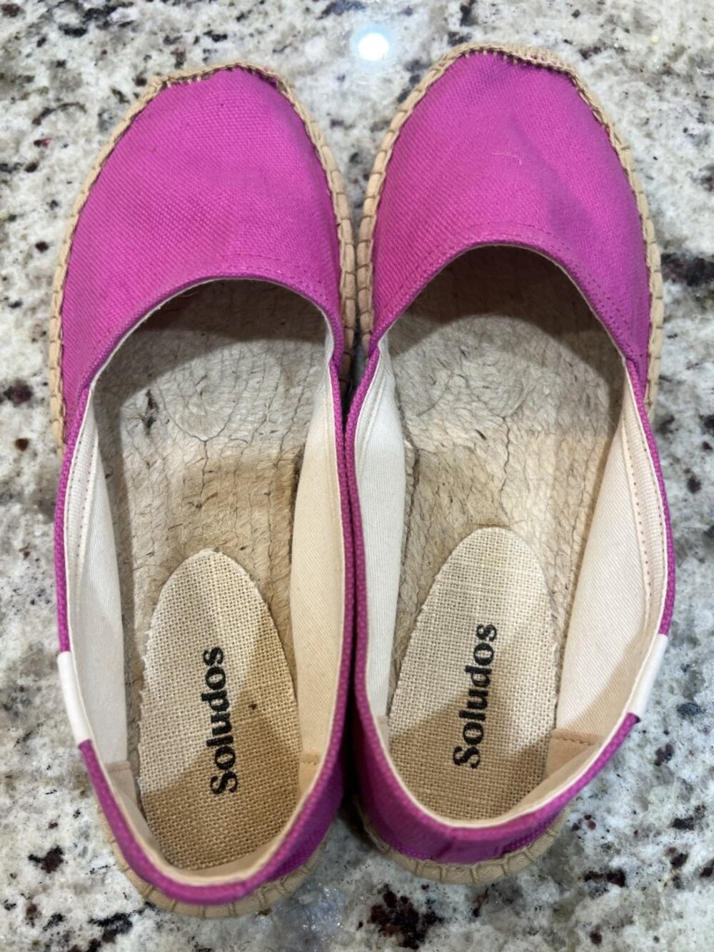 Soludos Dali Espadrilles MAGENTA Women's 37 6-6.5 Like New!